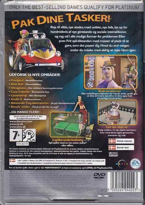 The Sims Bustin Out - Platinum - PS2 (B Grade) (Genbrug)